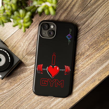 BlackOnion Brand New Phone Case - with Motivational Workout Motif’I Love Gym ‘💪🔥🫵