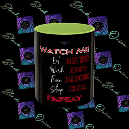 BlackOnion Coffee Mug Serial 2 with Workout Motif ‘Watch me’🫵🔥💪