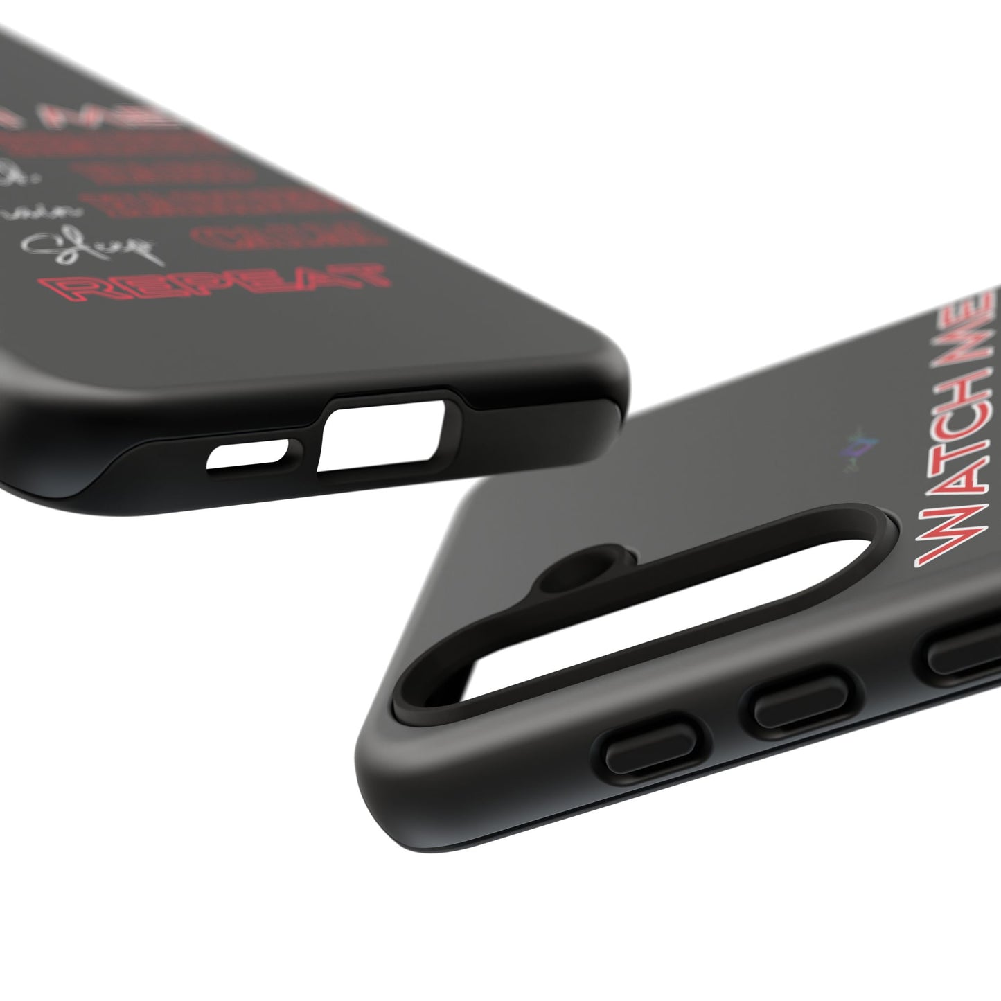 BlackOnion Phone Case -with Motivational Motif  'Watch Me' 💪🔥🫵