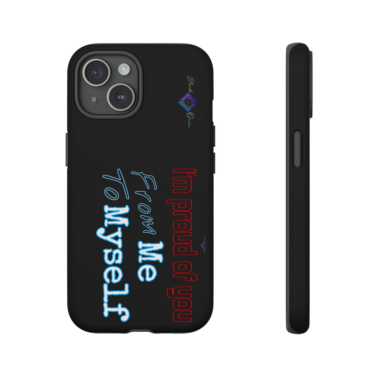 BlackOnion Brand New Phone Case - with Motivational Workout Motif’I’m proud of you ‘💪🔥🫵