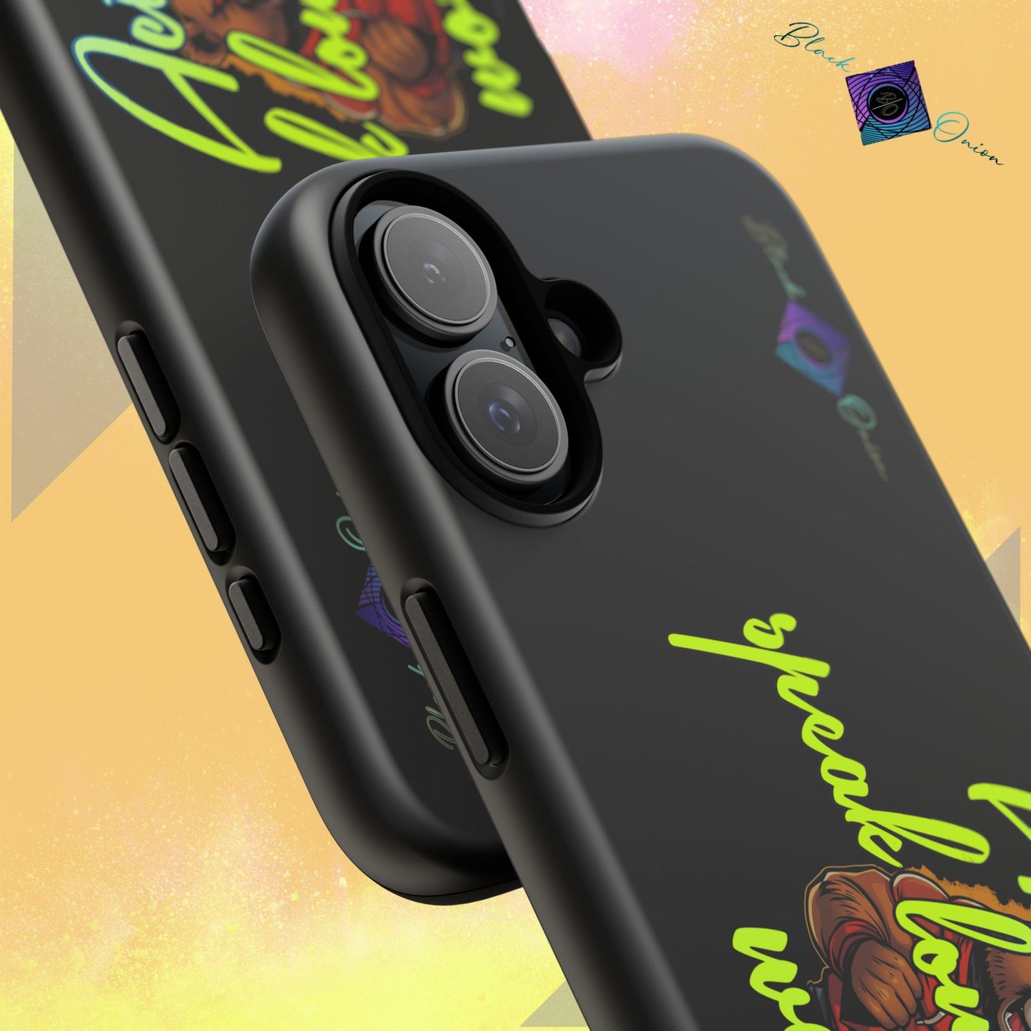BlackOnion Brand New Phone Case - with Motivational Workout Motif ‘Actions speak lauder ‘💪🔥🫵