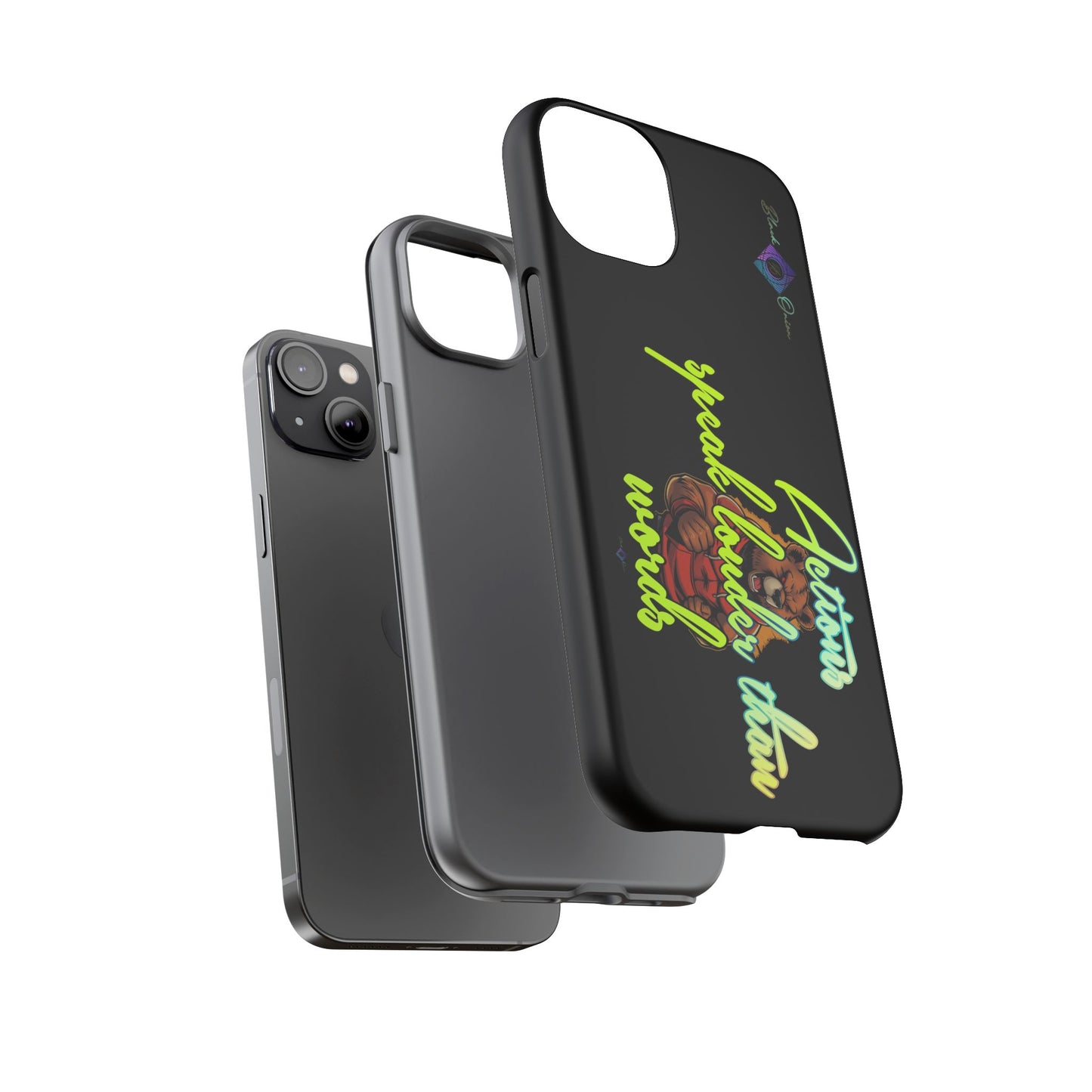 BlackOnion Brand New Phone Case - with Motivational Workout Motif ‘Actions speak lauder ‘💪🔥🫵