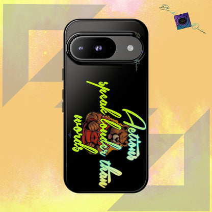 BlackOnion Brand New Phone Case - with Motivational Workout Motif ‘Actions speak lauder ‘💪🔥🫵