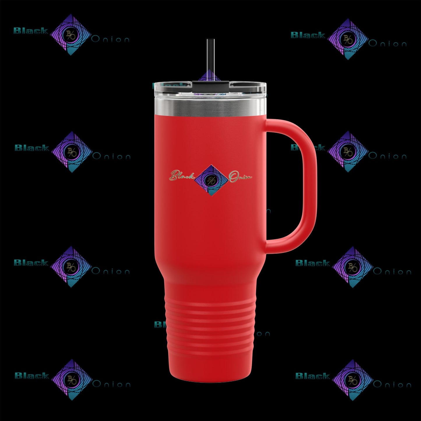 BlackOnion Travel Mug - 40oz with Straw