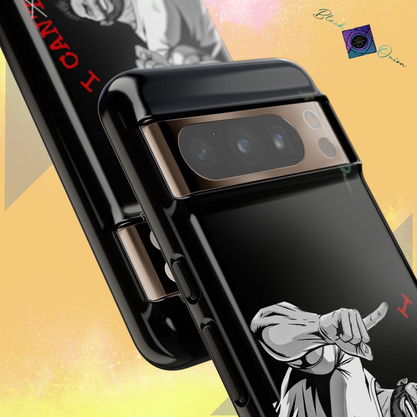 BlackOnion Brand New Phone Case - with Motivational Workout Motif’I Can Do It ‘💪🔥🫵