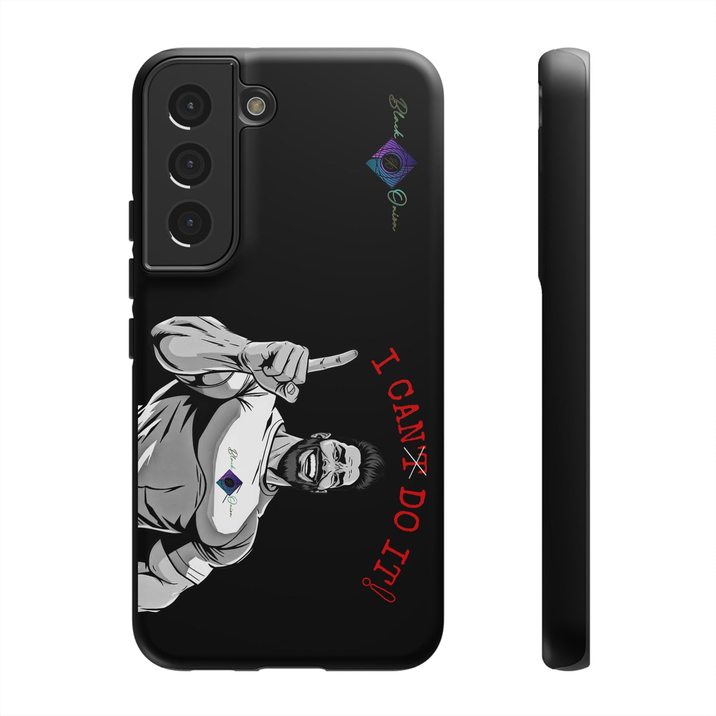 BlackOnion Brand New Phone Case - with Motivational Workout Motif’I Can Do It ‘💪🔥🫵