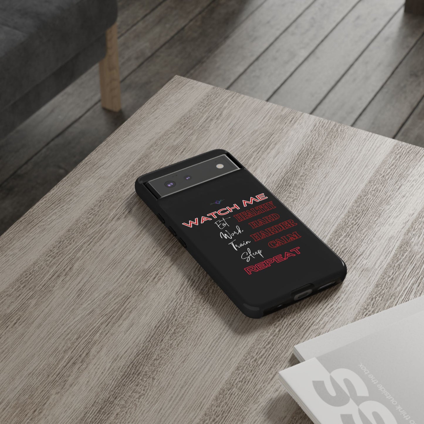 BlackOnion Phone Case -with Motivational Motif  'Watch Me' 💪🔥🫵