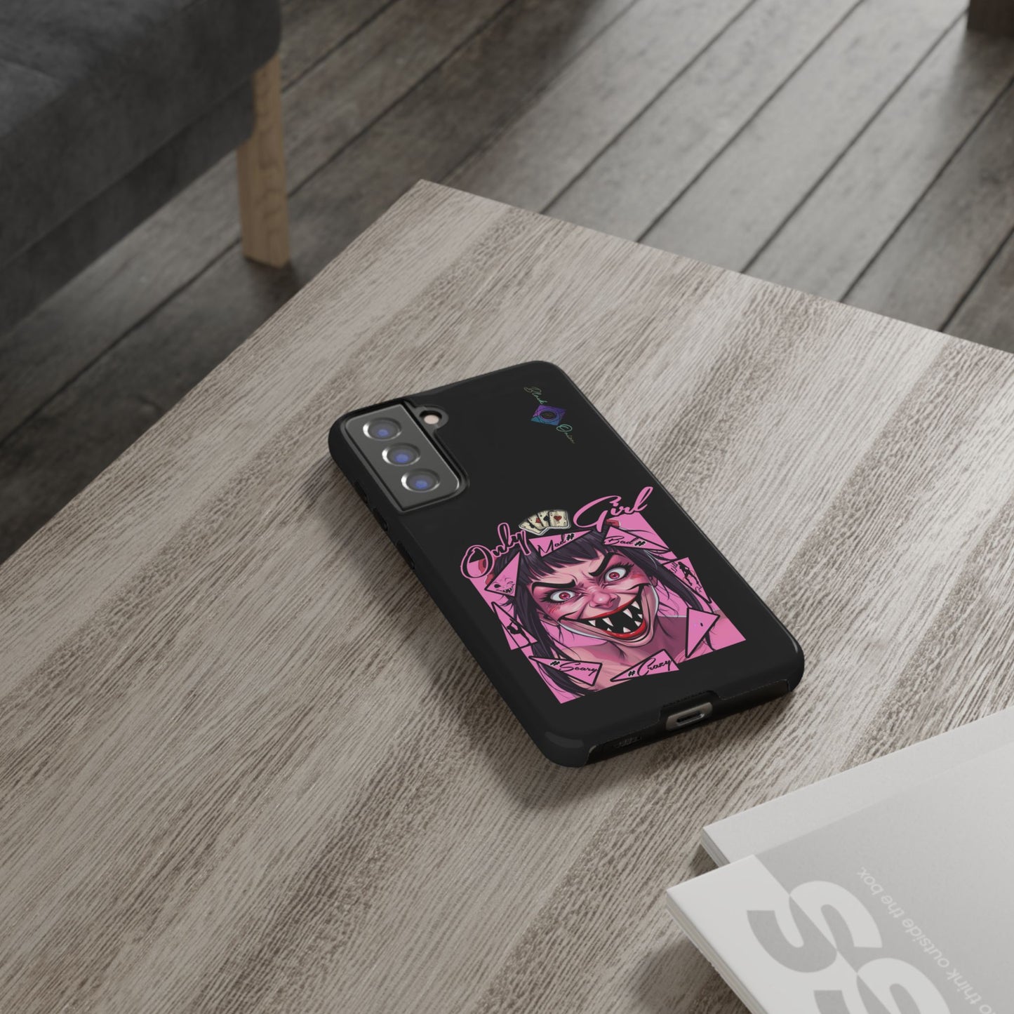 BlackOnion Brand New Phone Case - with Motivational Workout Motif’ Mad Girl💋🌸 ‘🔥🫵