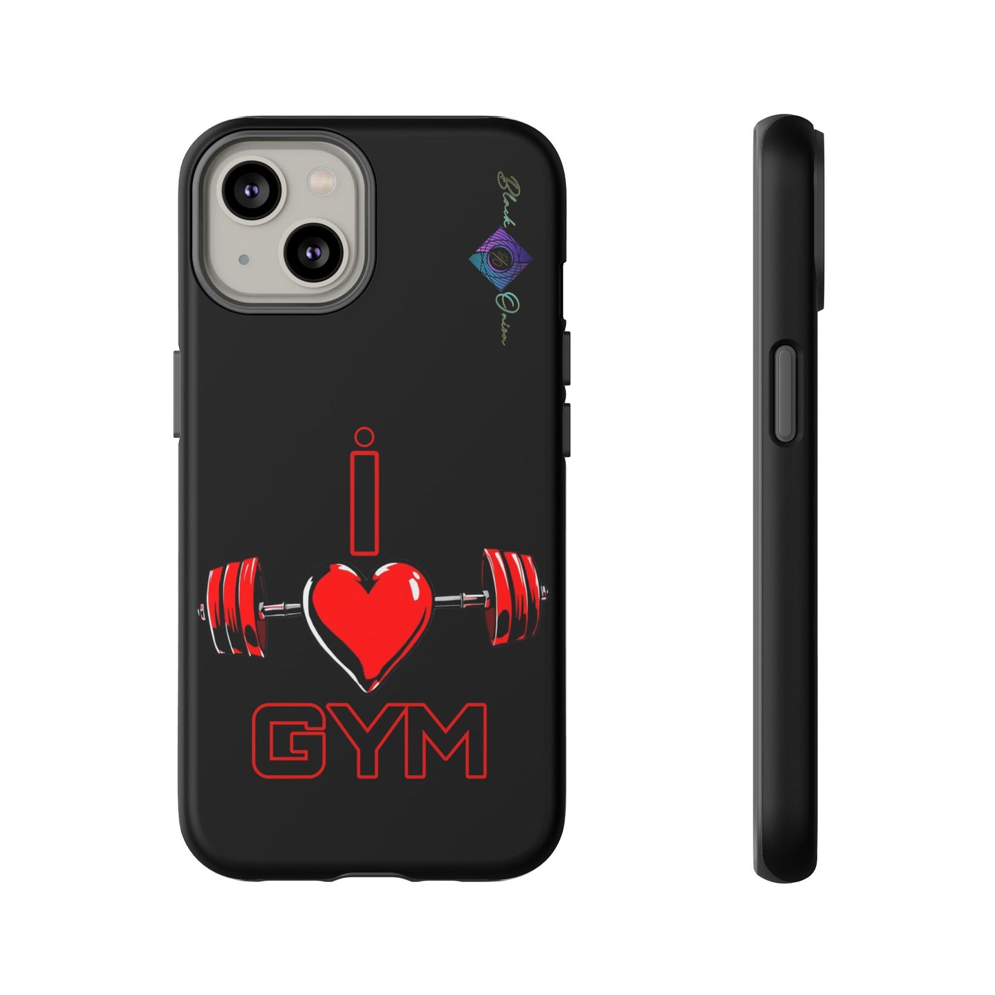 BlackOnion Brand New Phone Case - with Motivational Workout Motif’I Love Gym ‘💪🔥🫵