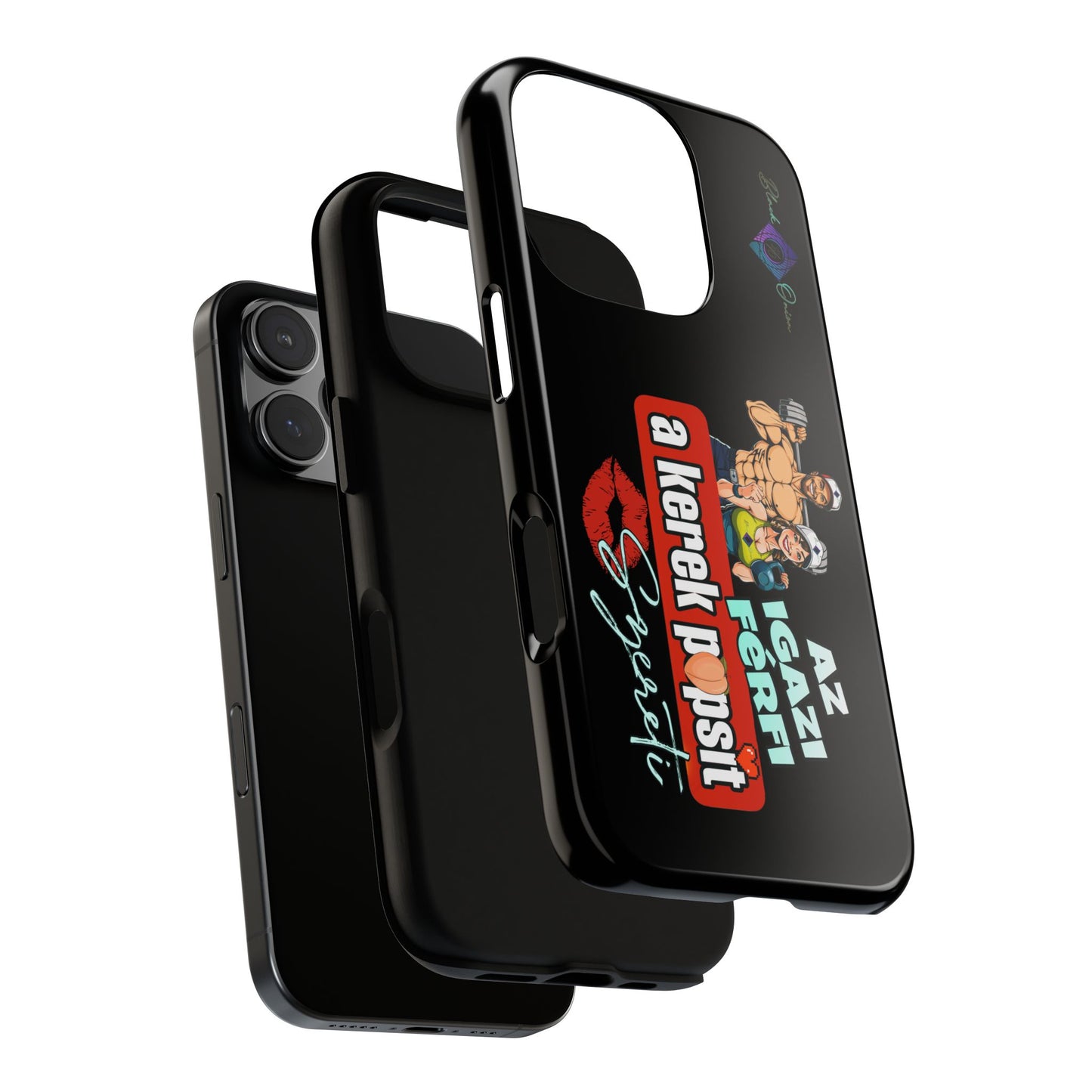 BlackOnion Brand New Phone Case - with Motivational Workout Motif ‘Az igazi férfi ‘💪🔥🫵