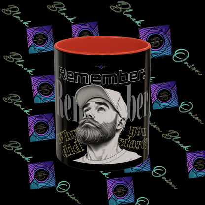 BlackOnion Coffee Mug 2 with Workout Motif ‘Remember V2’🫵🔥💪