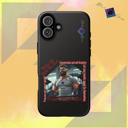 BlackOnion Brand New Phone Case - with Motivational Workout Motif’Unstoppable ‘💪🔥🫵