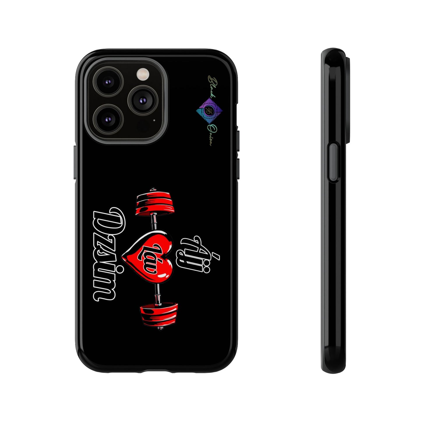 BlackOnion Brand New Phone Case - with Motivational Workout Motif’Ájj Láv Dzsim ‘💪🔥🫵
