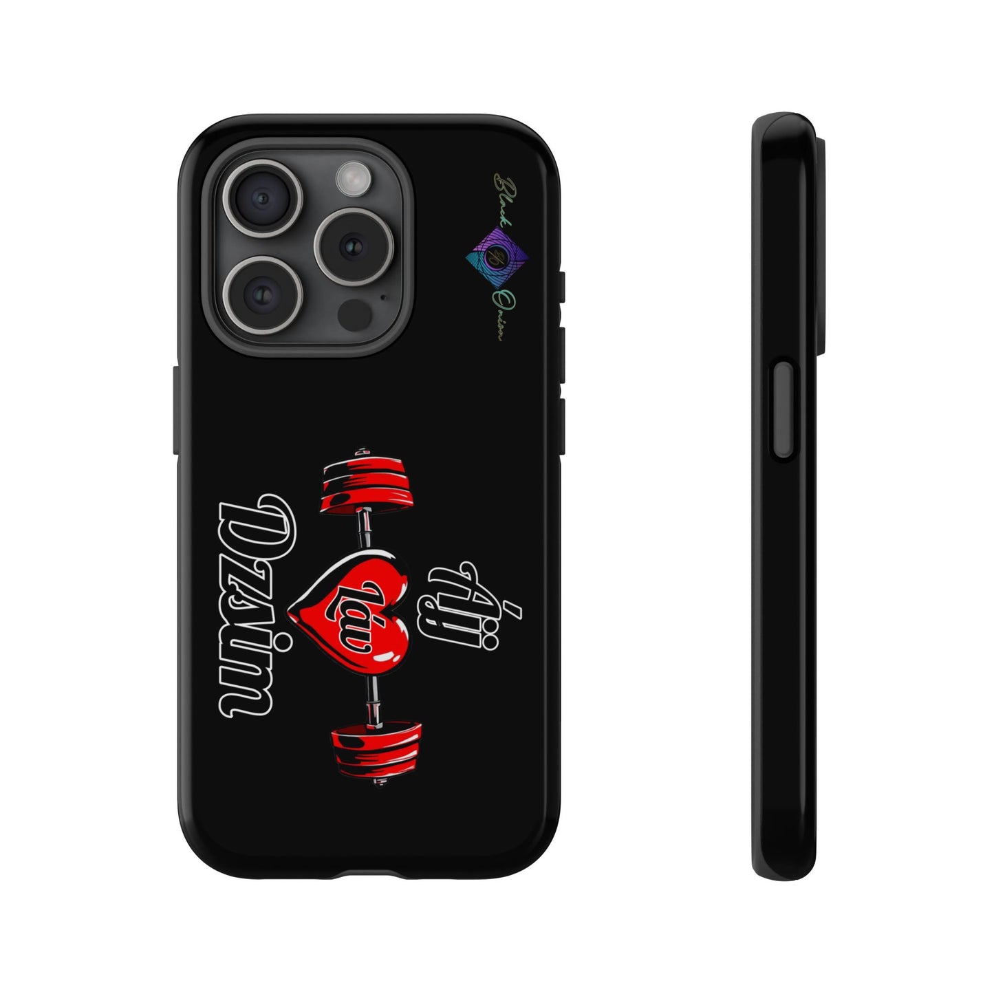 BlackOnion Brand New Phone Case - with Motivational Workout Motif’Ájj Láv Dzsim ‘💪🔥🫵