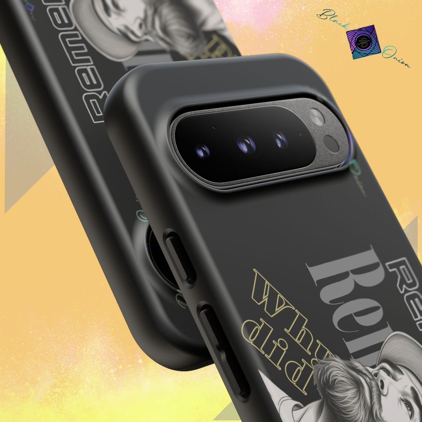 BlackOnion Brand New Phone Case - with Motivational Workout Motif’Remember ‘💪🔥🫵