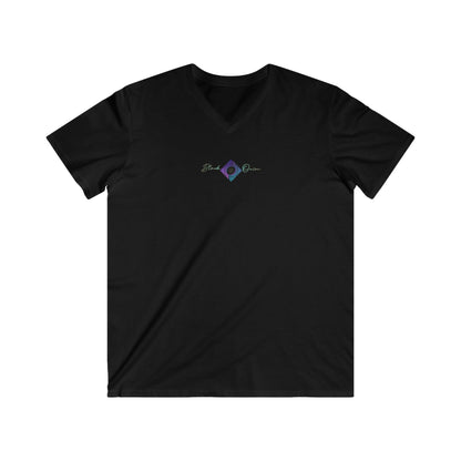 BlackOnion Men's V-Neck T-Shirt with Workout Motif ‘Remember’💪🔥🫵