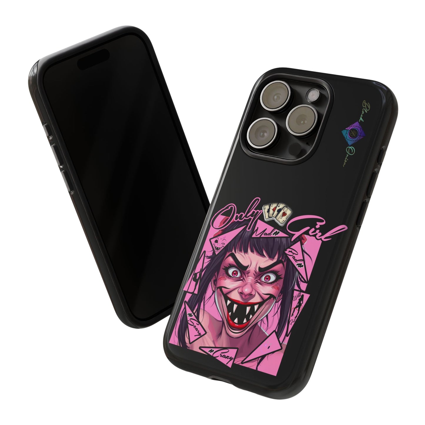 BlackOnion Brand New Phone Case - with Motivational Workout Motif’ Mad Girl💋🌸 ‘🔥🫵