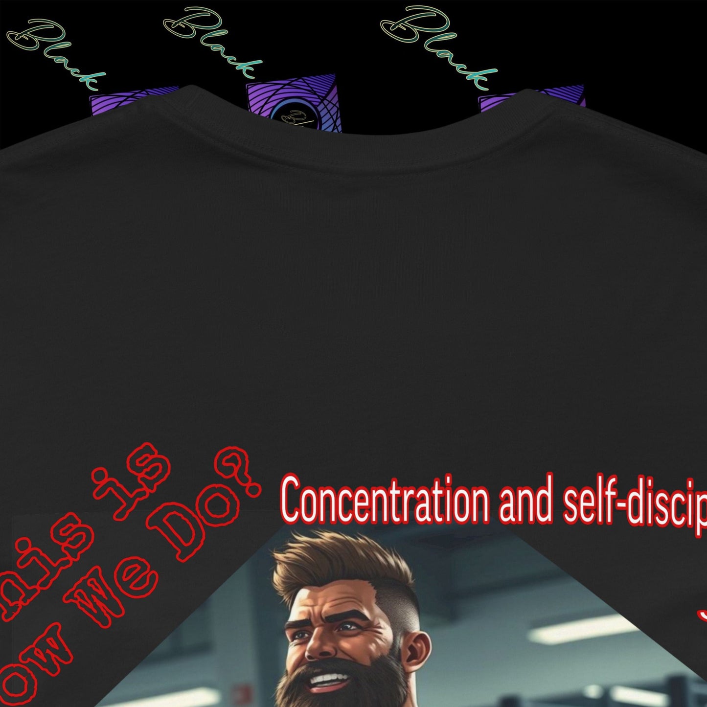 BlackOnion T-Shirt with Workout Motif “Unstoppable “💪🔥🫵