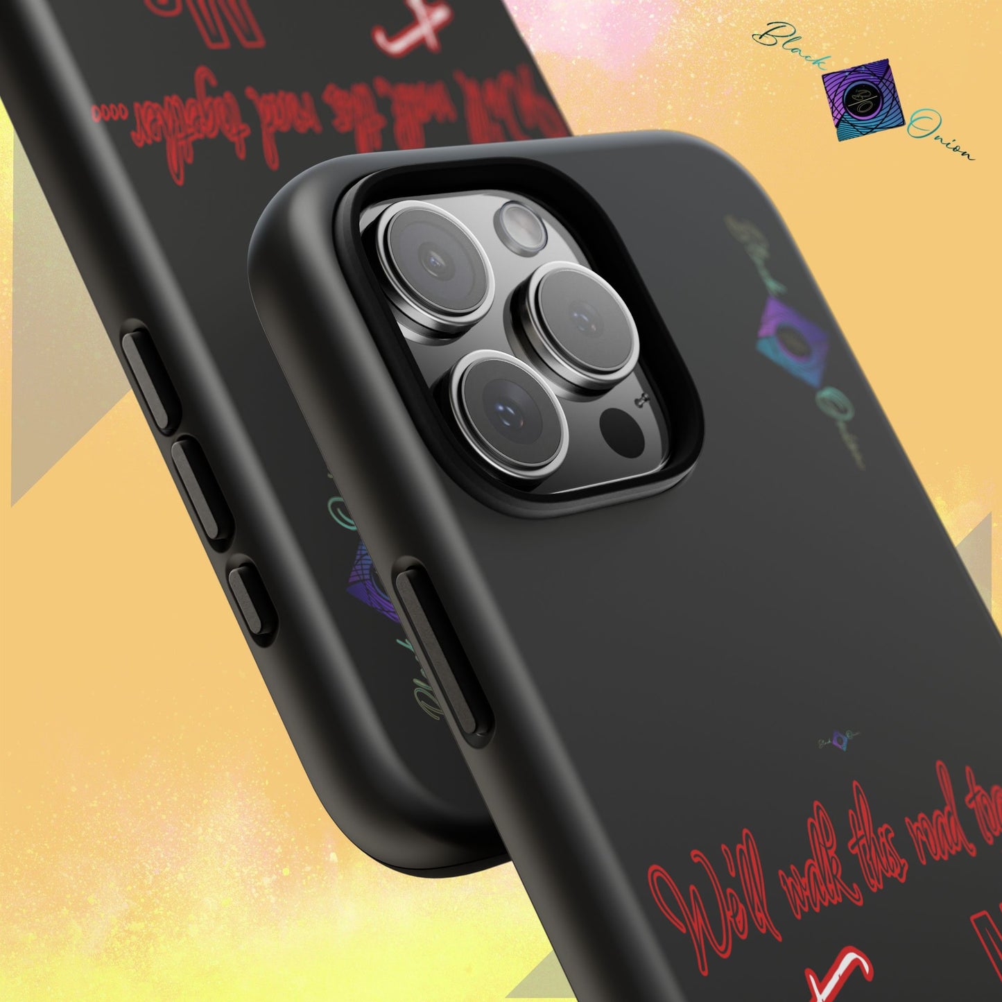 BlackOnion Brand New Phone Case - with Motivational Workout Motif’We’ll walk ‘💪🔥🫵