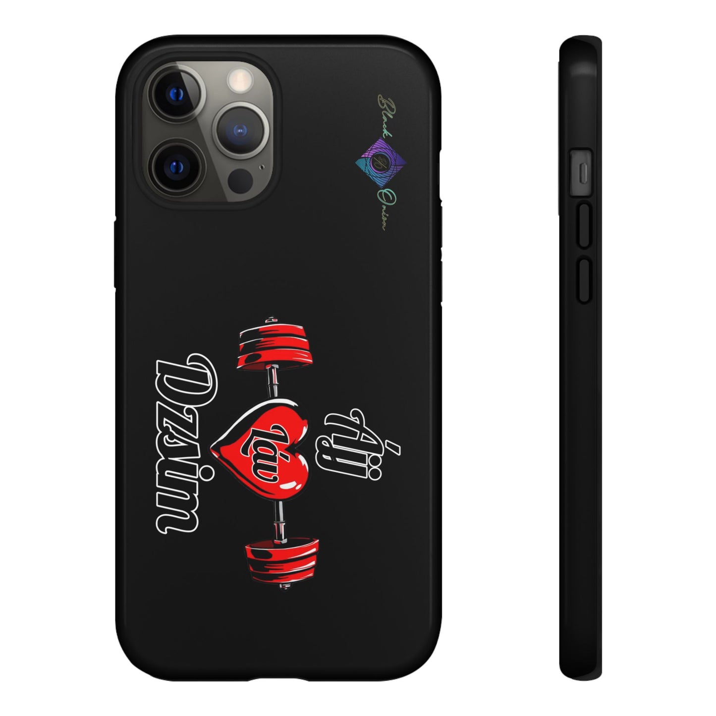 BlackOnion Brand New Phone Case - with Motivational Workout Motif’Ájj Láv Dzsim ‘💪🔥🫵