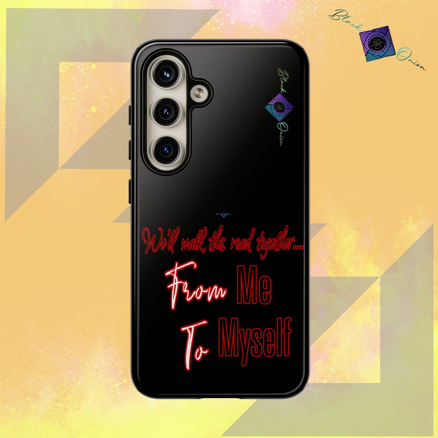 BlackOnion Brand New Phone Case - with Motivational Workout Motif’We’ll walk ‘💪🔥🫵
