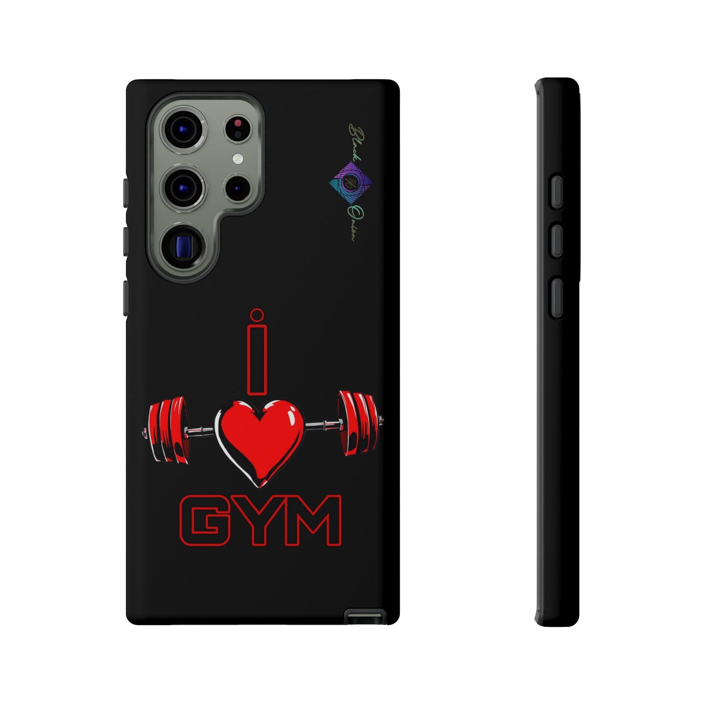 BlackOnion Brand New Phone Case - with Motivational Workout Motif’I Love Gym ‘💪🔥🫵