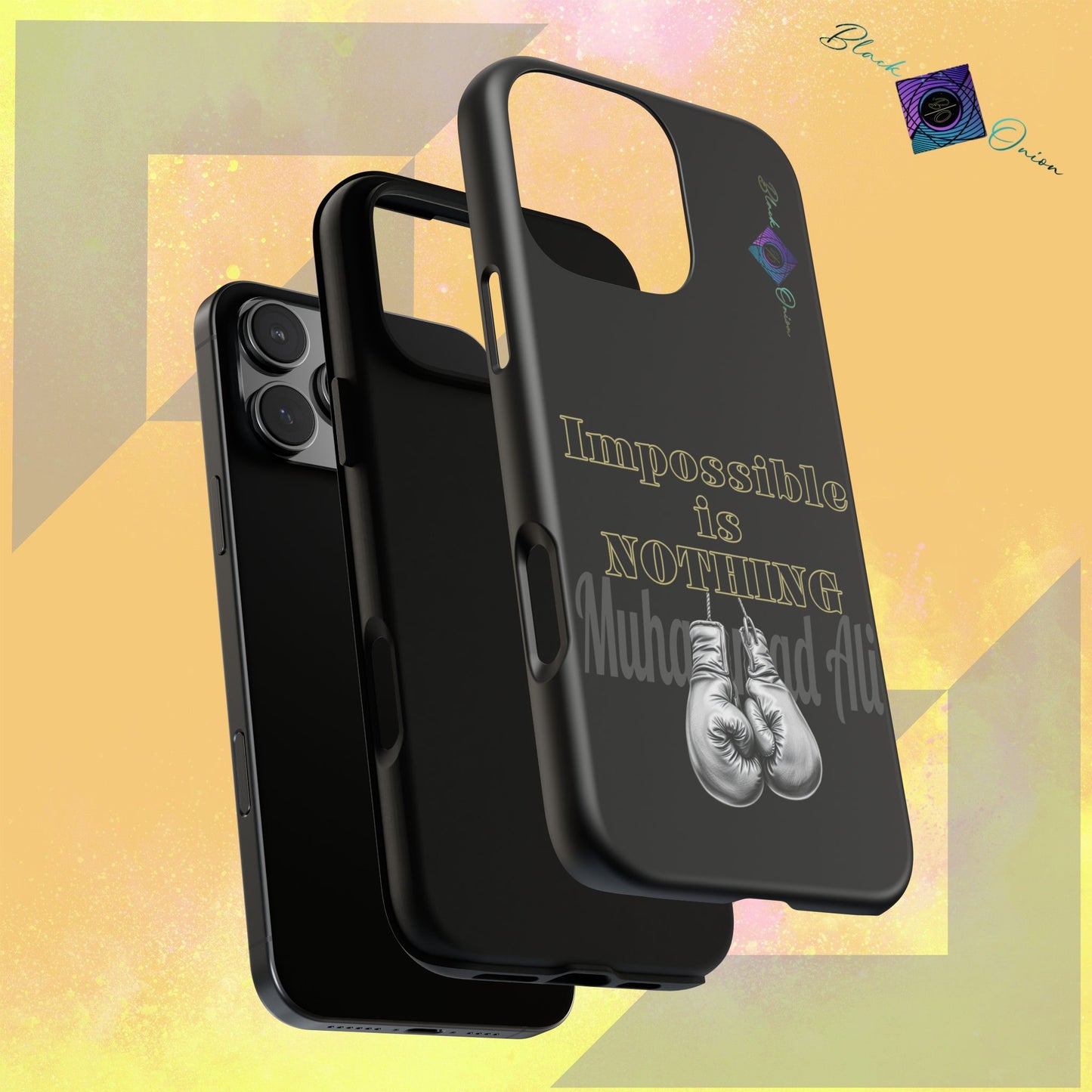 BlackOnion Brand New Phone Case - with Motivational Workout Motif ’Impossible ‘💪🔥🫵
