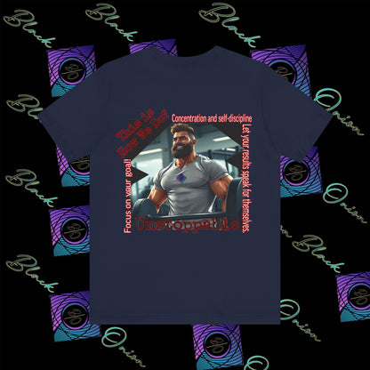 BlackOnion T-Shirt with Workout Motif “Unstoppable “💪🔥🫵