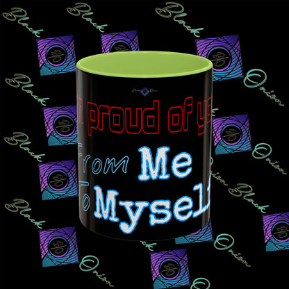 BlackOnion Coffee Mug 2 with Workout Motif ‘ I’m proud of you’🫵🔥💪