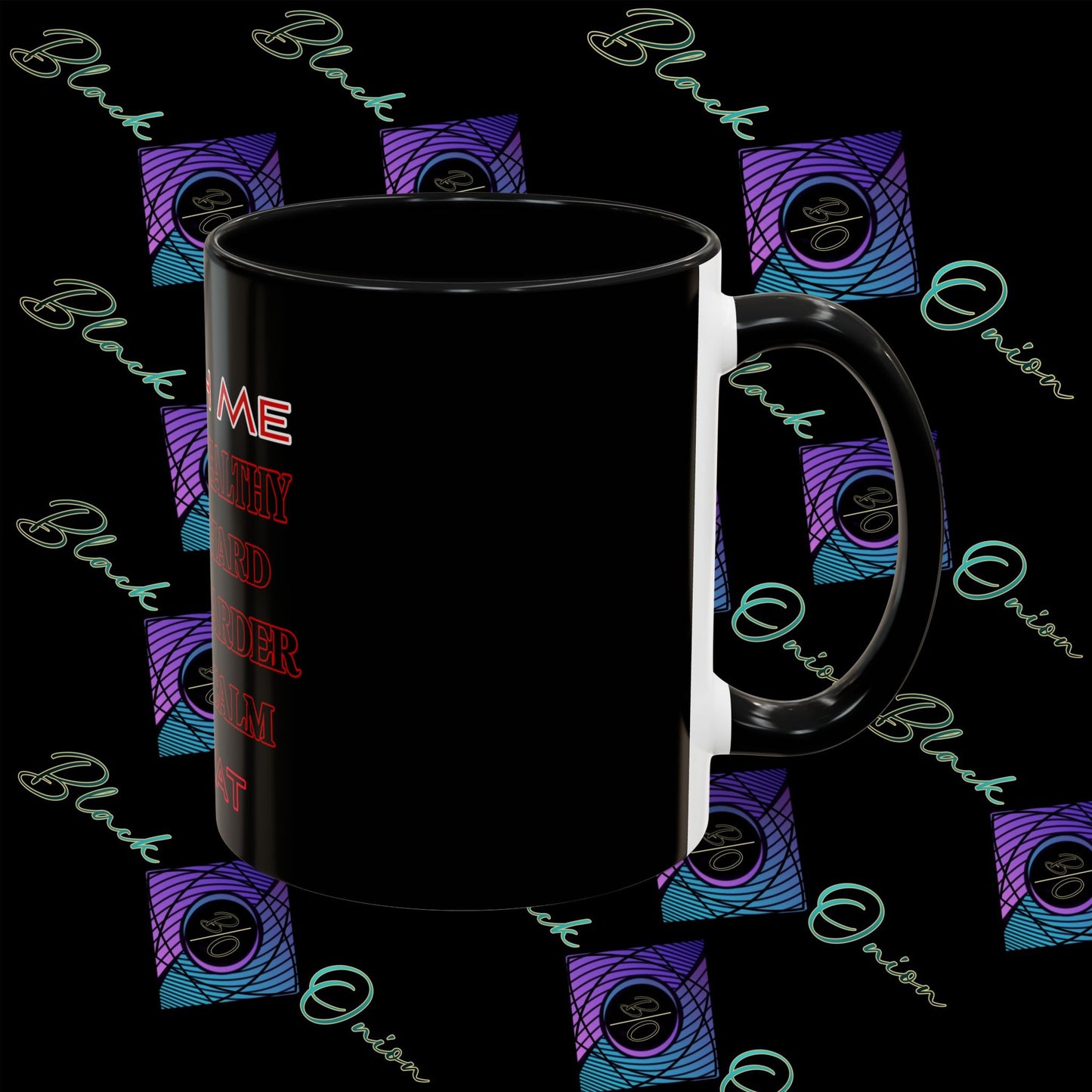 BlackOnion Coffee Mug Serial 2 with Workout Motif ‘Watch me’🫵🔥💪