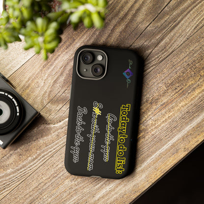 BlackOnion Brand New Phone Case - with Motivational Workout Motif’Today to do list ‘💪🔥🫵