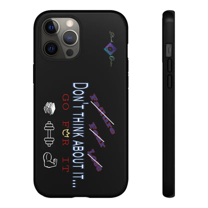 BlackOnion Brand New Phone Case - with Motivational Workout Motif’Don’t think ‘💪🔥🫵