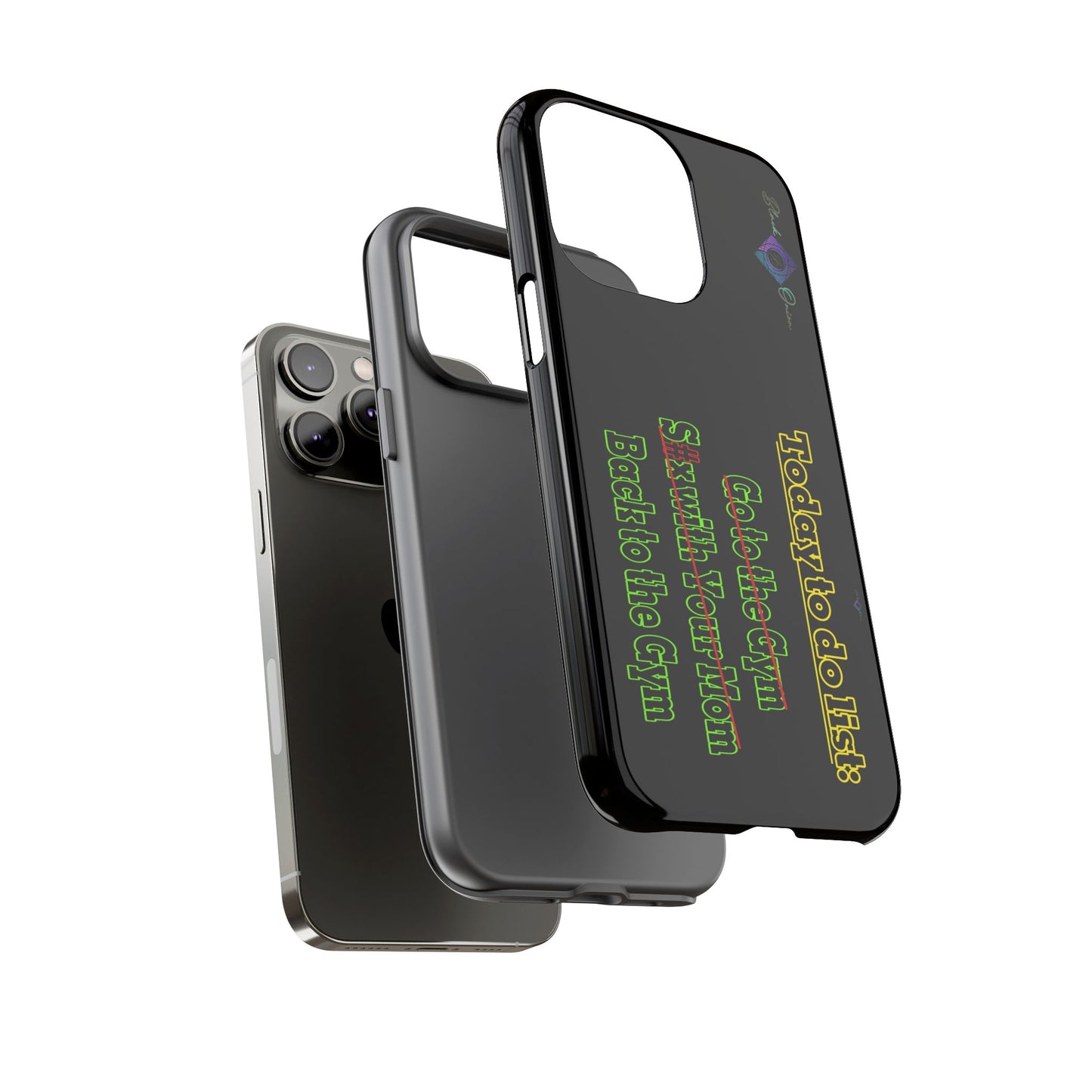 BlackOnion Brand New Phone Case - with Motivational Workout Motif’Today To Do List V2 ‘💪🔥🫵