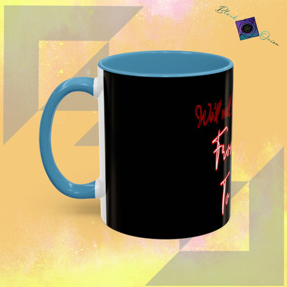 BlackOnion Coffee Mug - 11oz with Workout Motif ‘We’ll walk this road together’🔥💪🫵