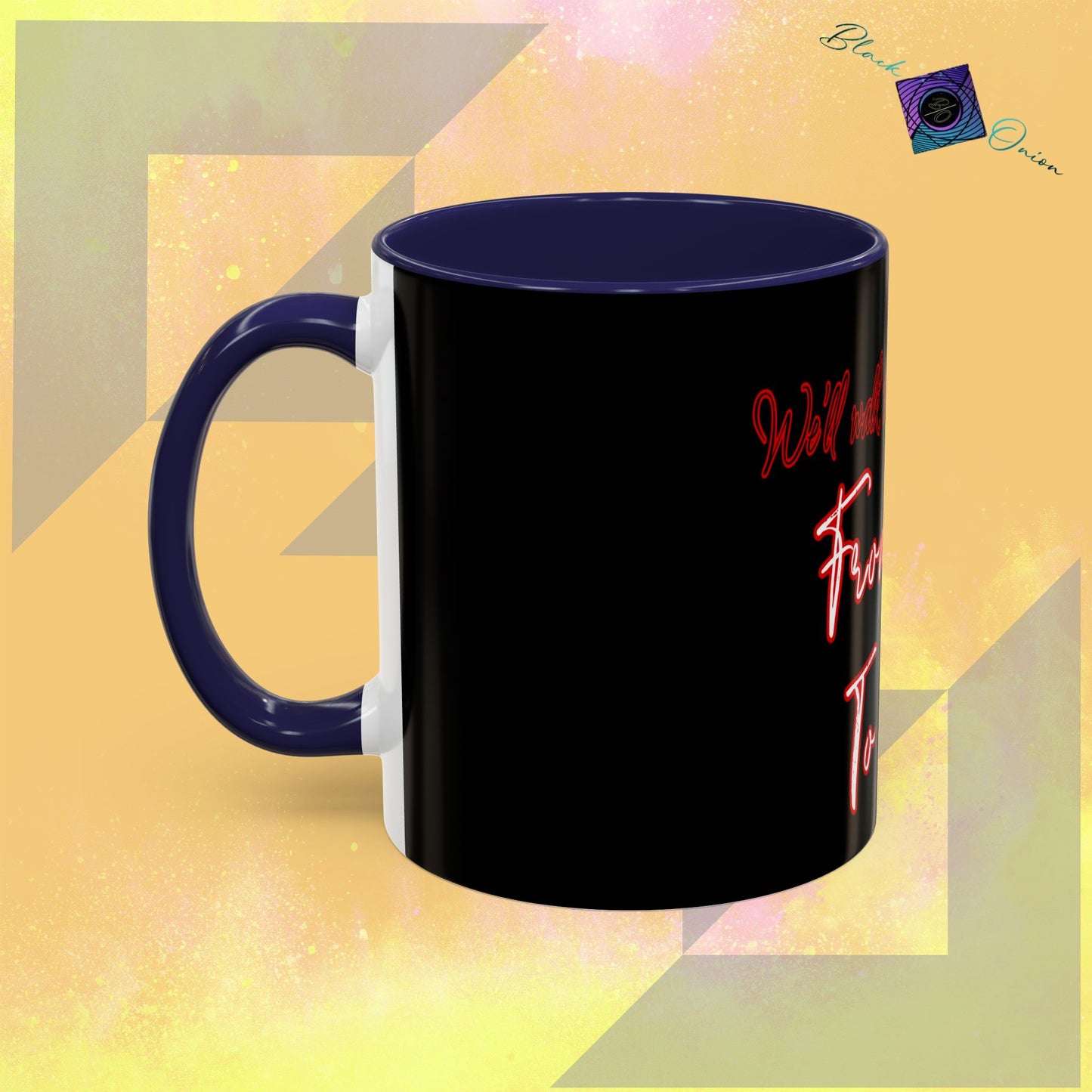 BlackOnion Coffee Mug Serial 2 with Workout Motif ‘ We’ll walk this road together’🫵🔥💪