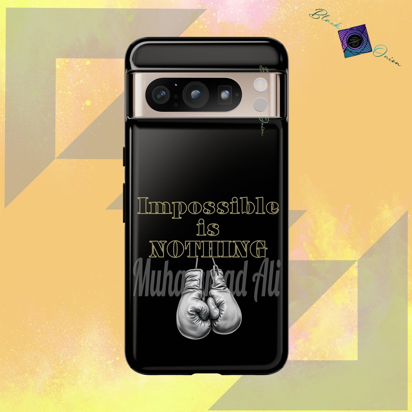 BlackOnion Brand New Phone Case - with Motivational Workout Motif ’Impossible ‘💪🔥🫵