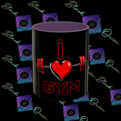 BlackOnion Coffee Mug Serial 2 with Workout Motif ‘I Love Gym ’🫵🔥💪