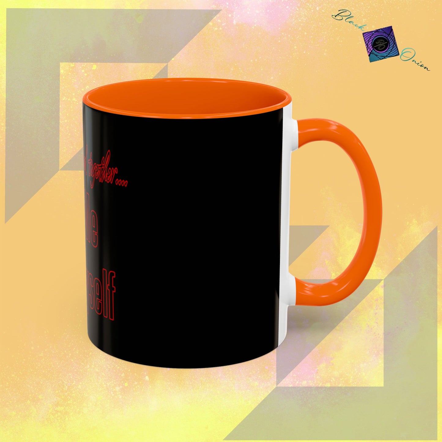 BlackOnion Coffee Mug Serial 2 with Workout Motif ‘ We’ll walk this road together’🫵🔥💪