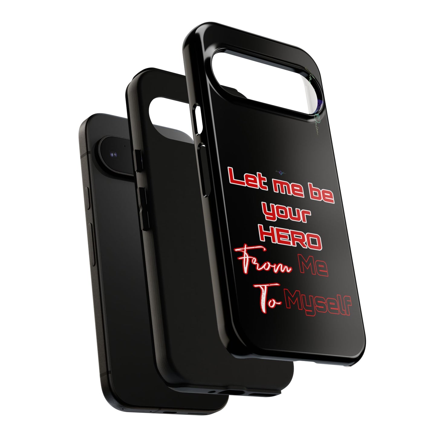 BlackOnion Brand New Phone Case - with Motivational Workout Motif’Let me be your Hero ‘💪🔥🫵