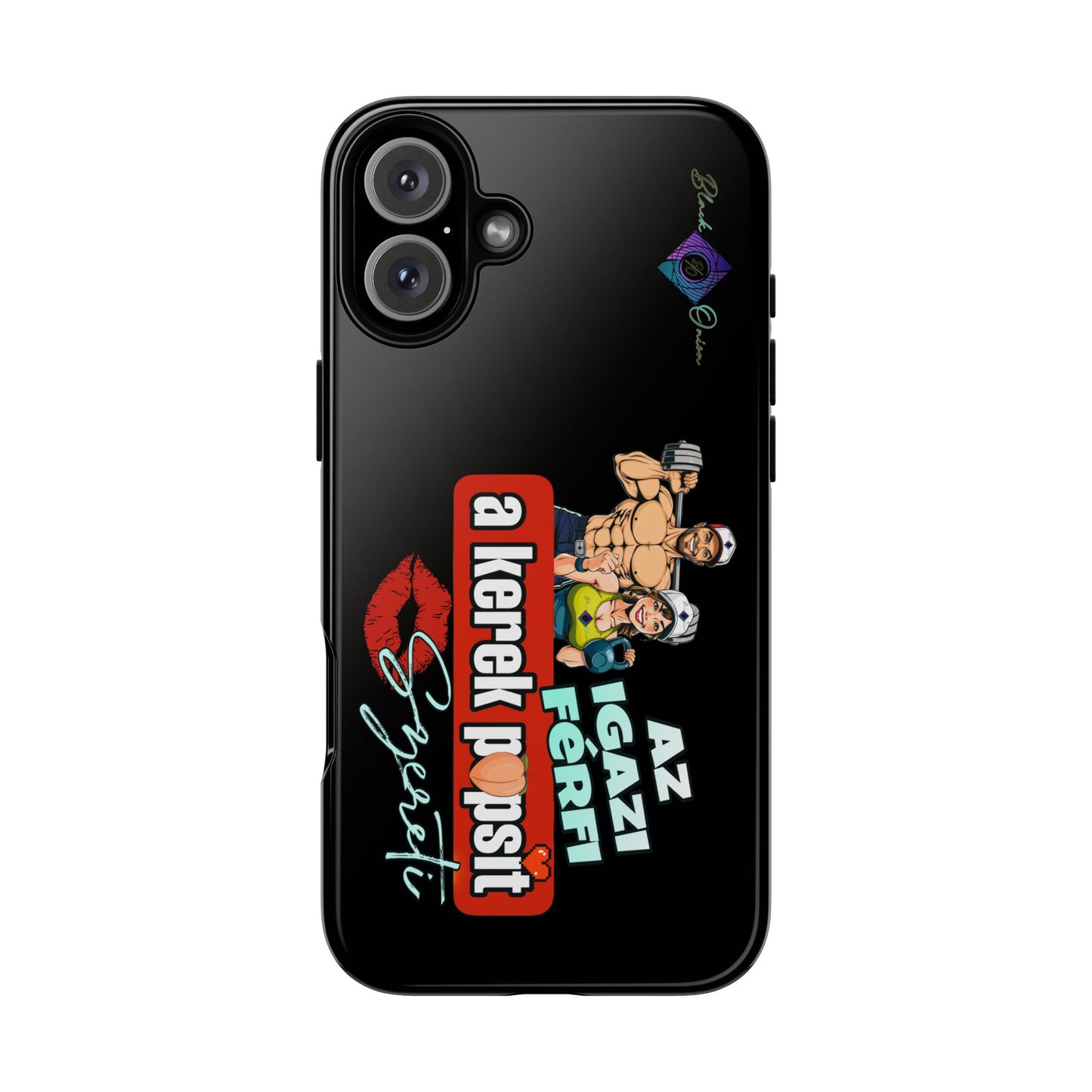 BlackOnion Brand New Phone Case - with Motivational Workout Motif ‘Az igazi férfi ‘💪🔥🫵