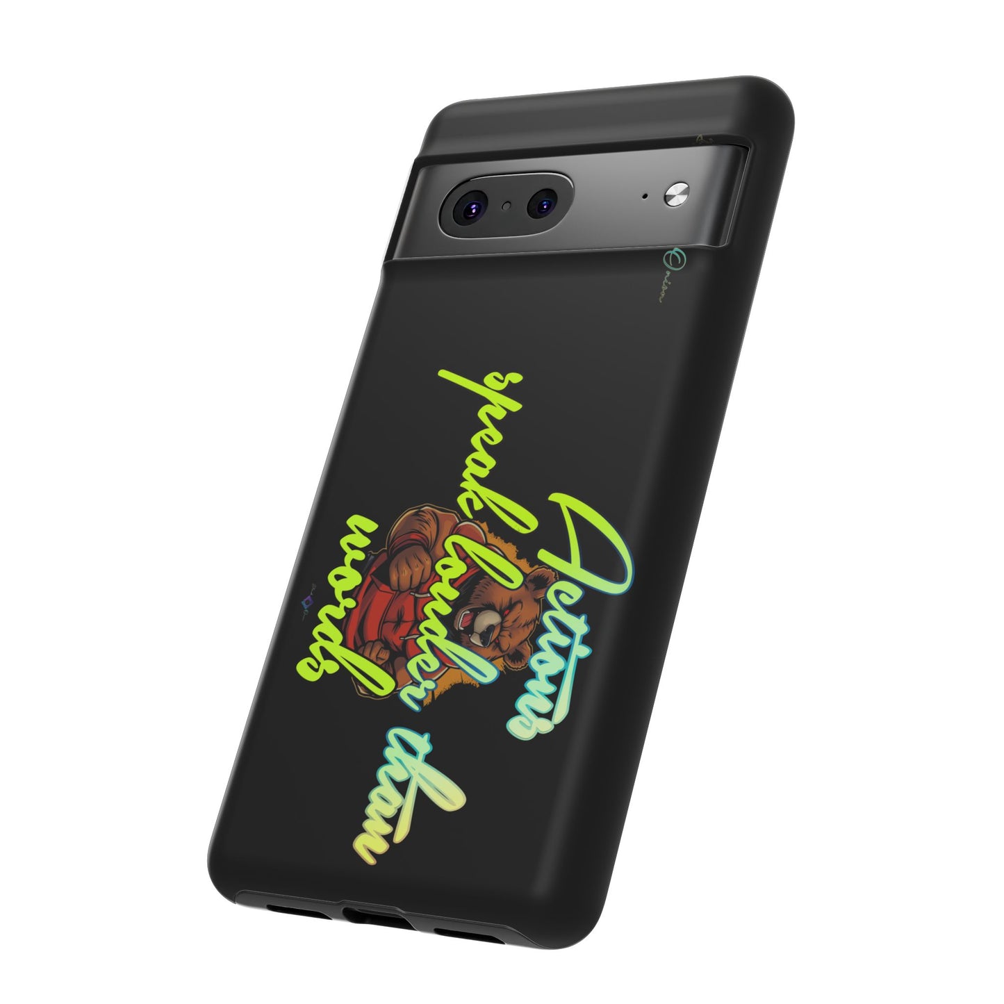 BlackOnion Brand New Phone Case - with Motivational Workout Motif ‘Actions speak lauder ‘💪🔥🫵