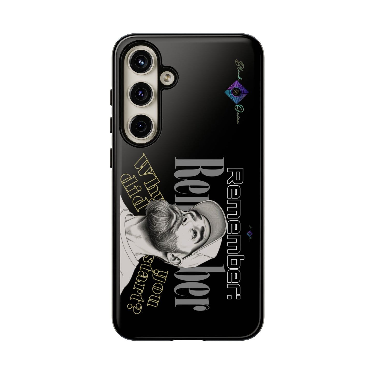BlackOnion Brand New Phone Case - with Motivational Workout Motif’Remember ‘💪🔥🫵