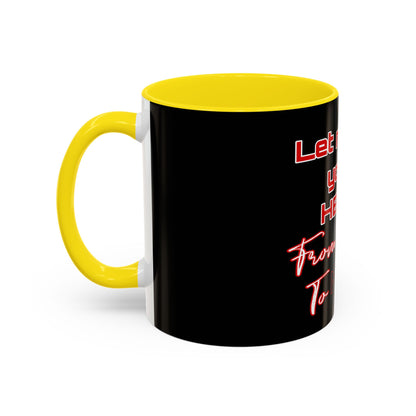 BlackOnion Coffee Mug - 11oz with Workout Motif ‘Let me be your Hero’🔥💪🫵