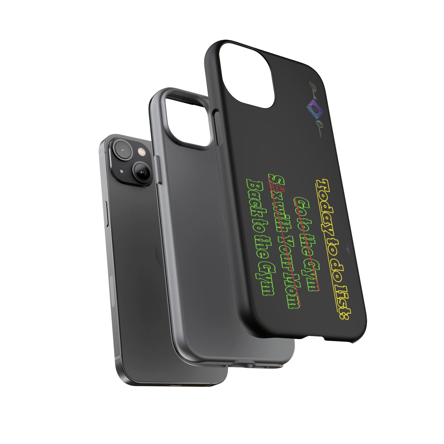 BlackOnion Brand New Phone Case - with Motivational Workout Motif’Today To Do List V2 ‘💪🔥🫵