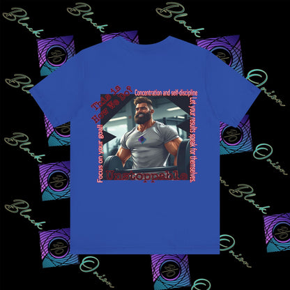 BlackOnion T-Shirt with Workout Motif “Unstoppable “💪🔥🫵