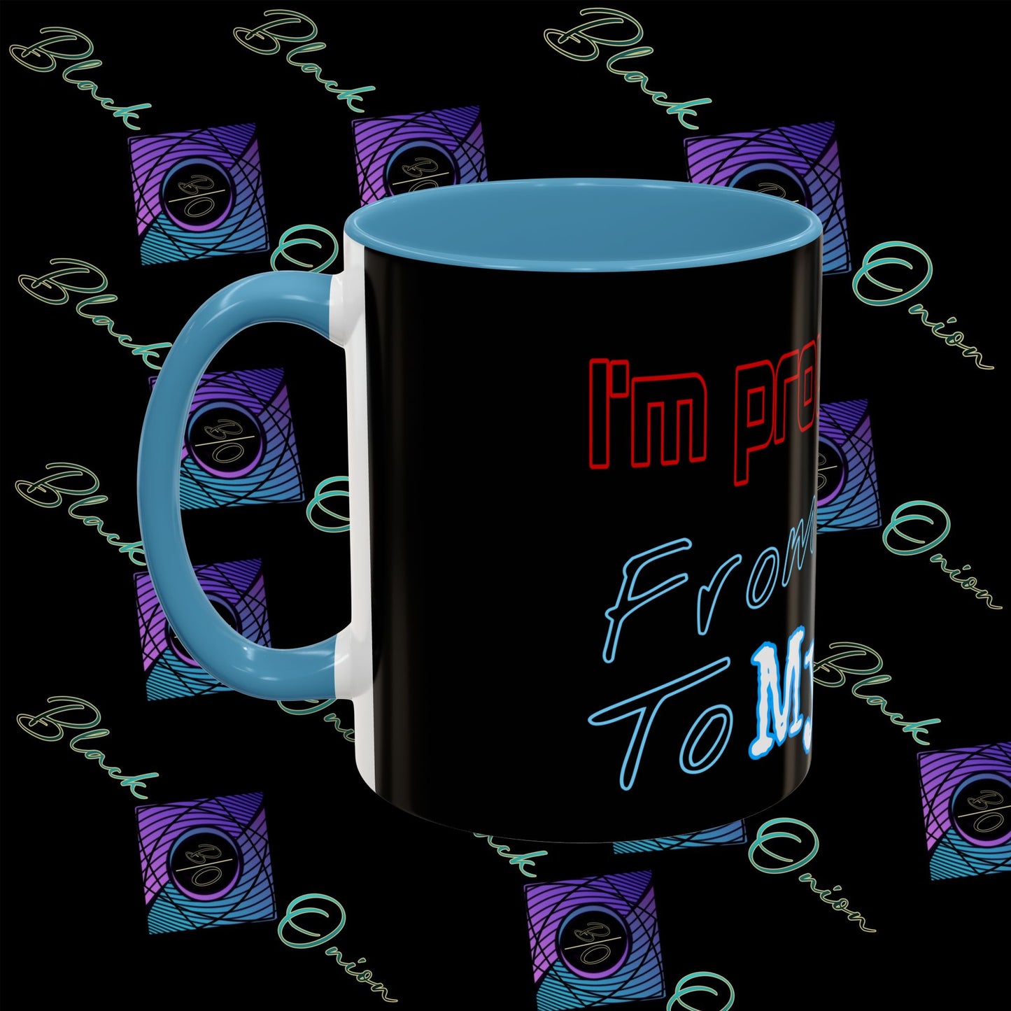 BlackOnion Coffee Mug 2 with Workout Motif ‘ I’m proud of you’🫵🔥💪