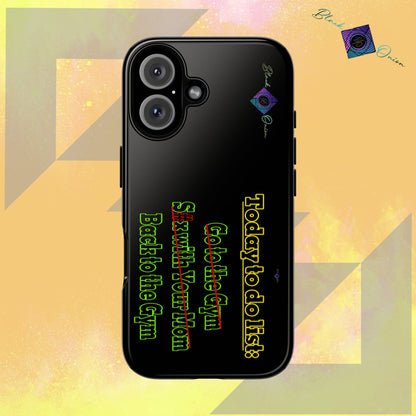BlackOnion Brand New Phone Case - with Motivational Workout Motif’Today To Do List V2 ‘💪🔥🫵