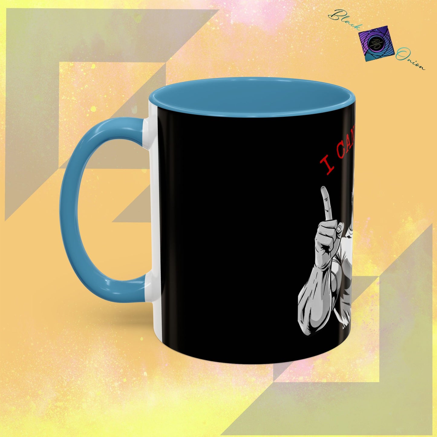BlackOnion Coffee Mug 2 with Workout Motif ‘I Can Do It V2’🫵🔥💪