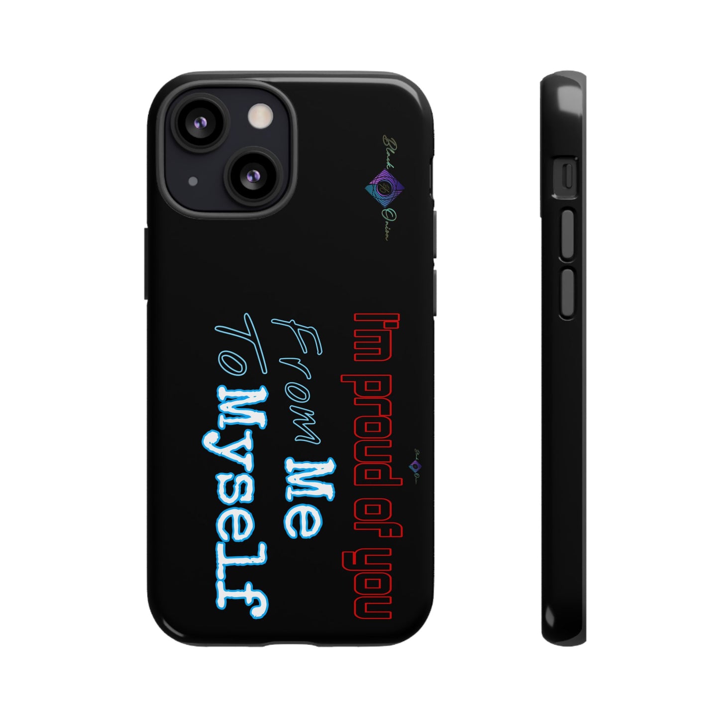 BlackOnion Brand New Phone Case - with Motivational Workout Motif’I’m proud of you ‘💪🔥🫵