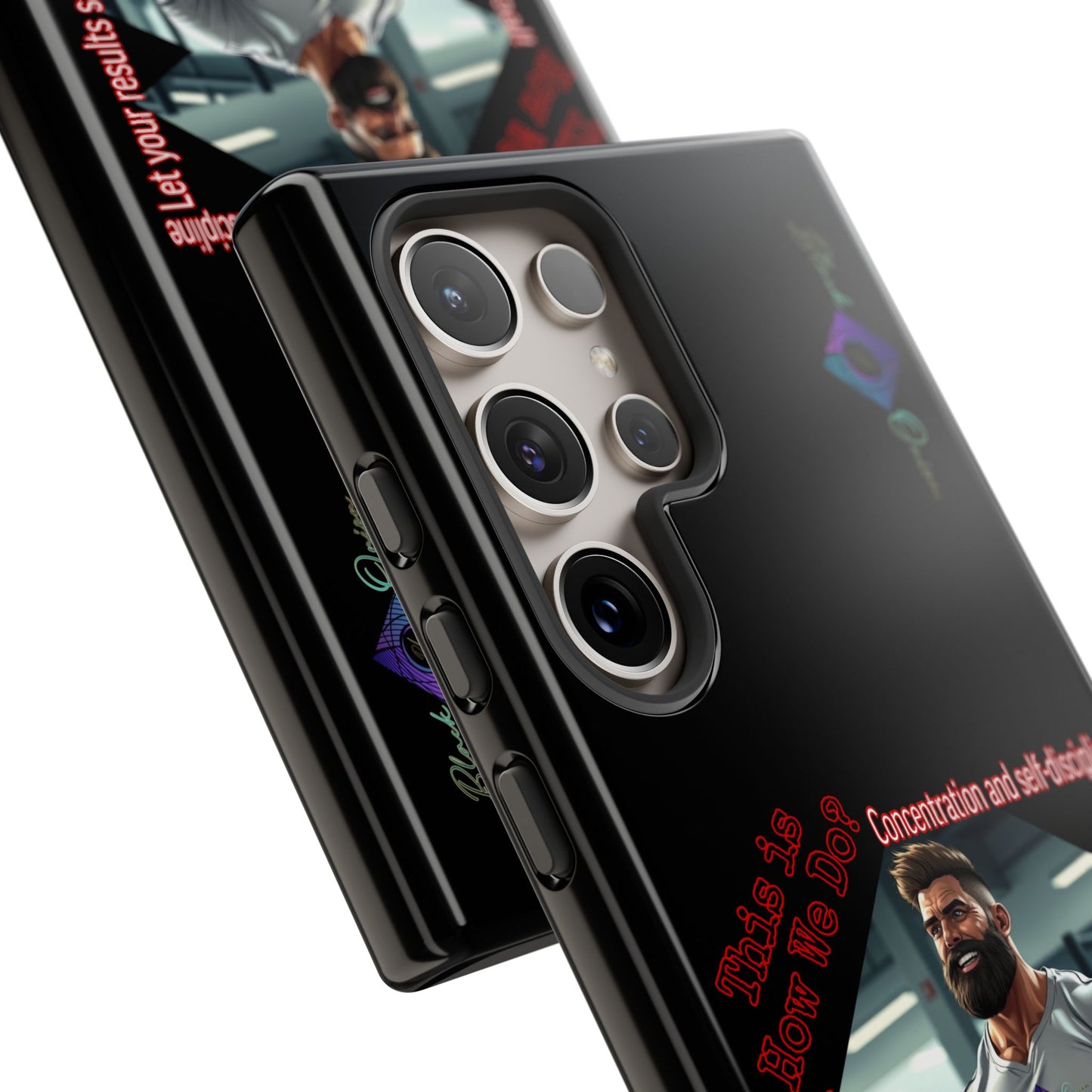 BlackOnion Brand New Phone Case - with Motivational Workout Motif’Unstoppable ‘💪🔥🫵